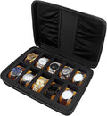 10 Slot Watch Case for Men Women, Portable Travel Watch Organizer