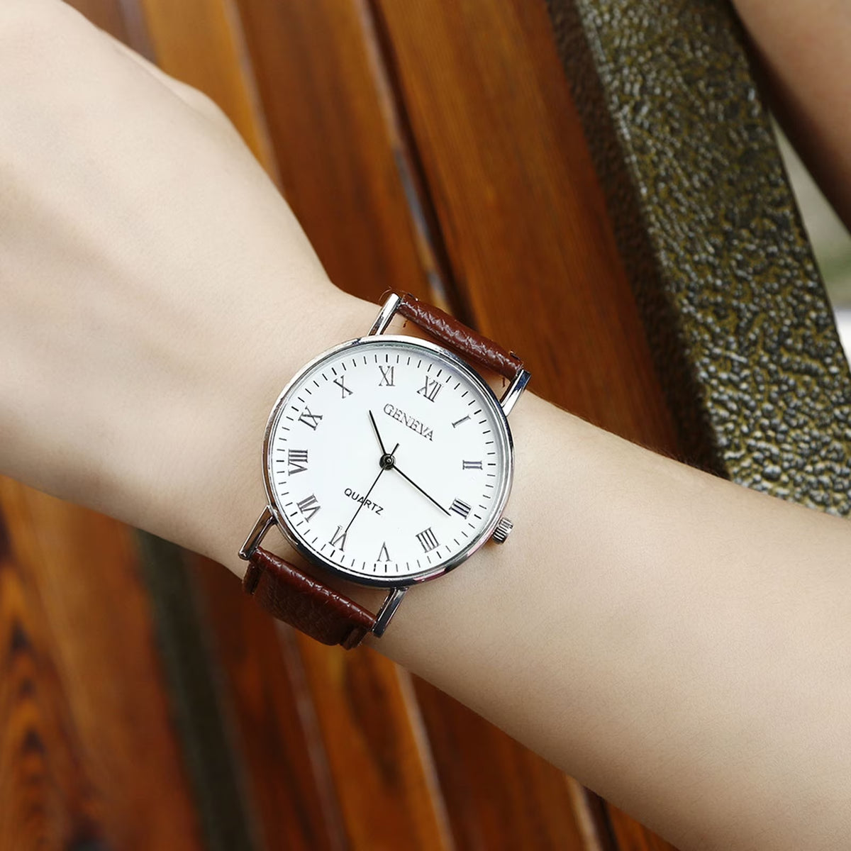 Ausyst Men'S Watch Fashion Luxury Faux Leather Mens Quartz Analog Watches Gift for Men on Sale Clearance