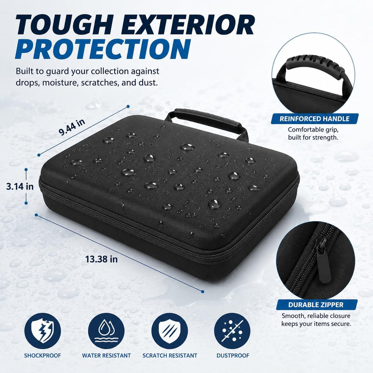 10 Slot Watch Case for Men Women, Portable Travel Watch Organizer