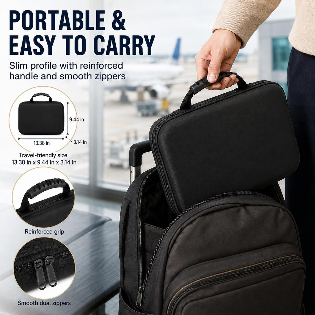 10 Slot Watch Case for Men Women, Portable Travel Watch Organizer