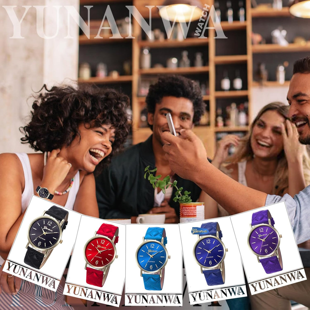10 Pack Women Men Unisex Platinum Watches Roman Leather Band Analog Quartz Wrist Watch