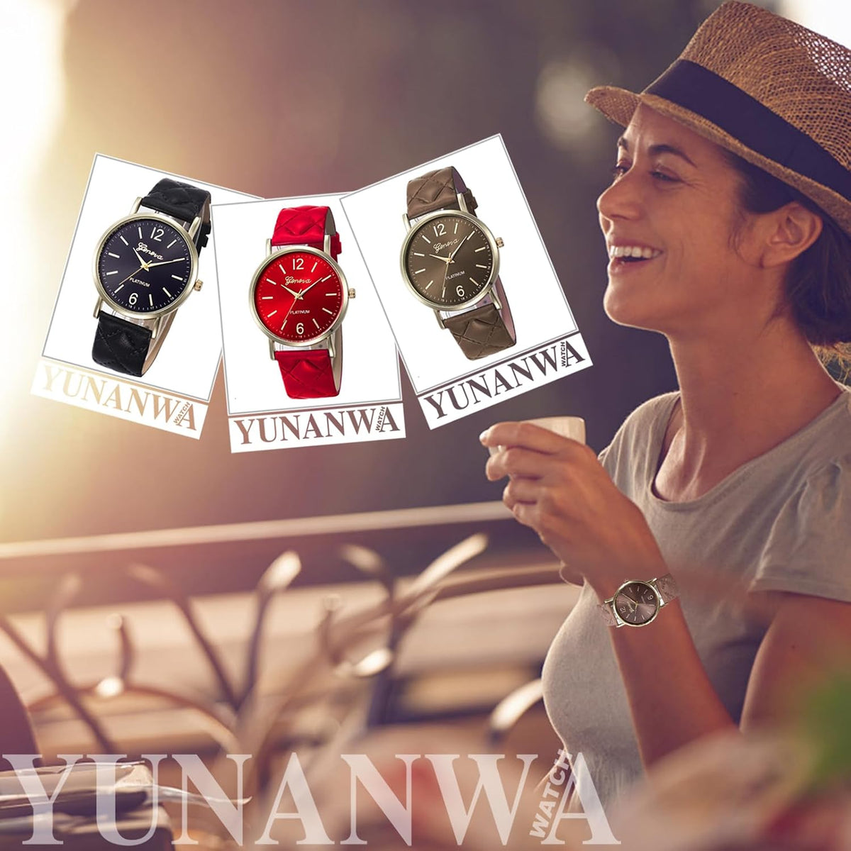 10 Pack Women Men Unisex Platinum Watches Roman Leather Band Analog Quartz Wrist Watch